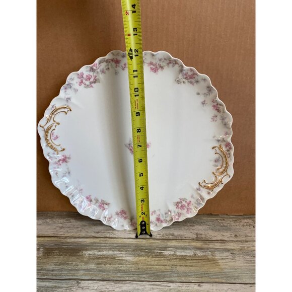 Limoges Hand Painted Porcelain Platter Plate Charger – French Collectible China - Picture 10 of 11
